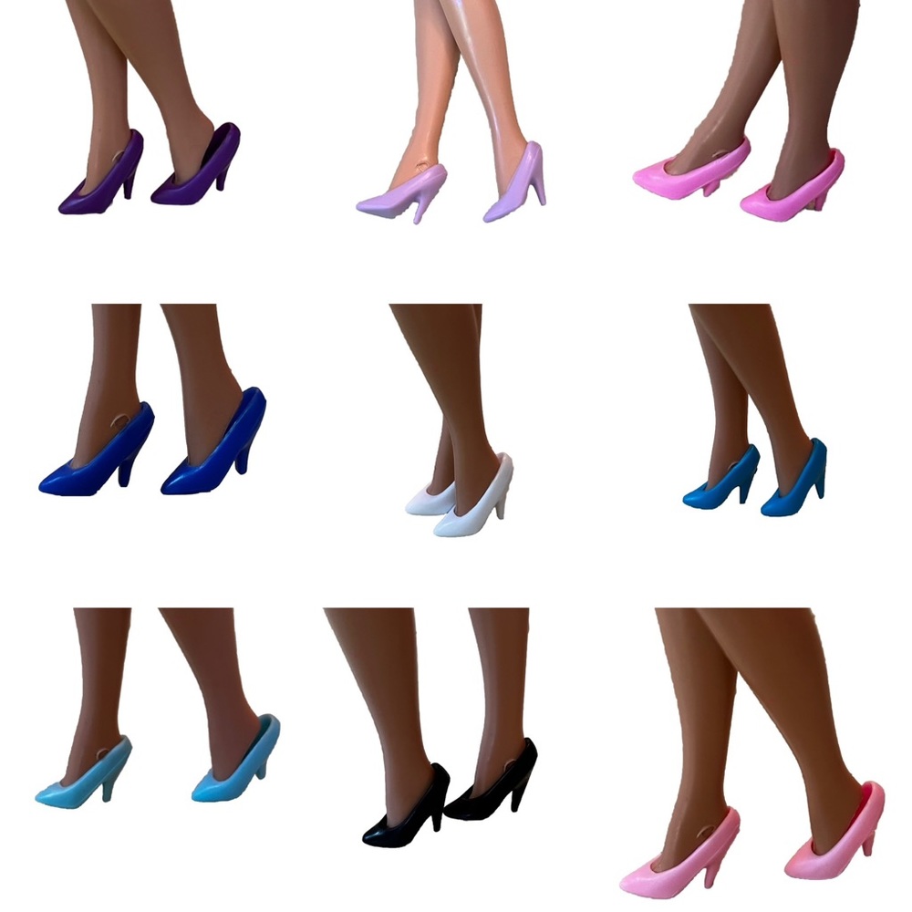 Vintage Barbie Fashion Doll Shoes Classic High Heel Pumps 1980s-90s